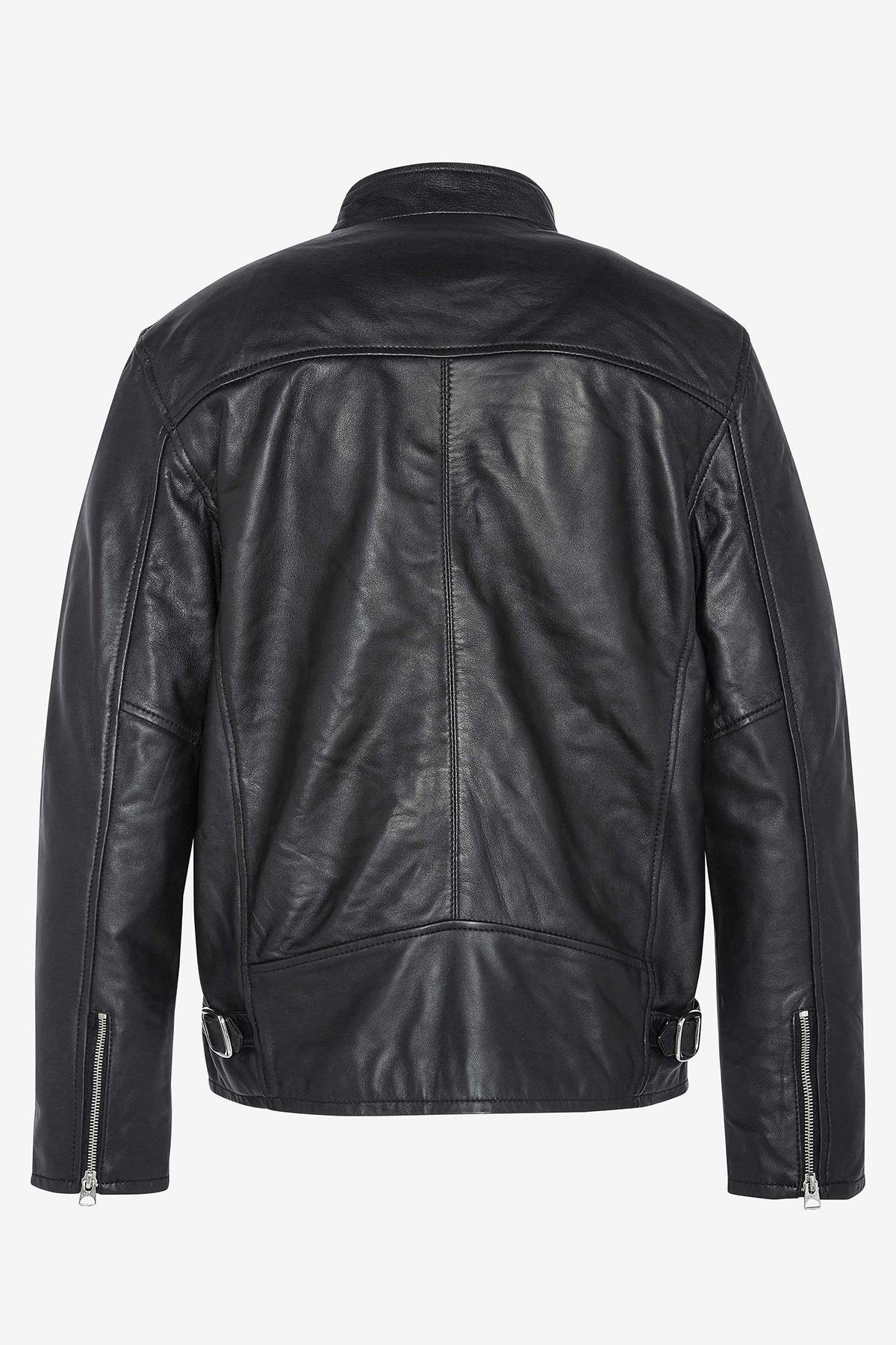 Schott's LC949D Black: a lambskin café racer, sleek and built to last. - Image n°6