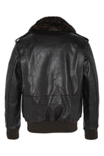 The Schott 184SM Brown A-2 jacket in supple cowhide. Made in the USA. - Image n°4