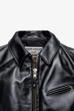 Schott 689H: glossy horsehide, aged brass, and a vintage biker cut. - Image n°9