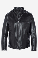 Schott men's jacket in black horse leather - Image n°3