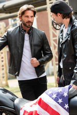 Schott men's jacket in black horse leather - Image n°2