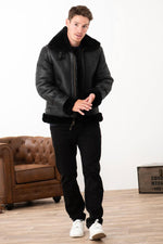 Sheepskin leather bomber - Image n°2