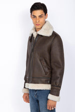 Schott's heavyweight shearling bomber, inspired by WWII aviators. - Image n°7