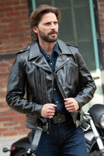 613SH: thick horsehide, slim rider's cut. Brando's rebellious edge. - Image n°1