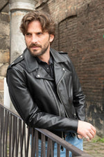 Black cowhide leather perfecto - Image n°4