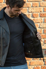 Matte lambskin LC1140 Perfecto: Schott's tailored biker classic. - Image n°7