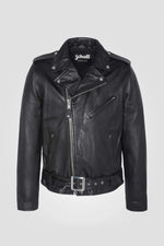 Men's black leather perfecto - Image n°5