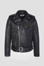 Men's black leather perfecto - Image n°5