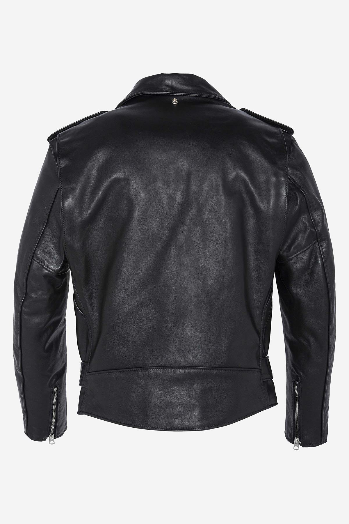 Perfecto 118 Noir: glossy cowhide, supple and built to last. - Image n°10