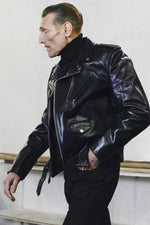 Schott 618HH Black: glossy horsehide leather, carefully made in the USA. - Image n°2