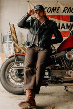 Schott men's perfecto in black cowhide leather - Image n°6