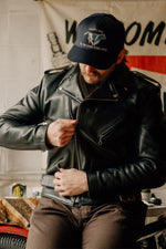 Schott men's perfecto in black cowhide leather - Image n°5