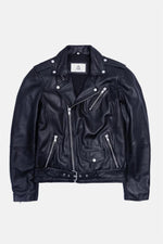 Serge Pariente Biker Jacket in black lambskin - Image n°5