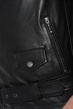 Patched vintage rock Biker Jacket - Image n°8
