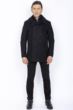 SCHOTT men's updated wool pea coat - Image n°2