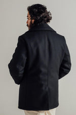 Genuine SCHOTT navy men's pea coat - Image n°4