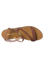 Women's summer tan sandals - Image n°3