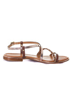 Women's tan sandals - Image n°2