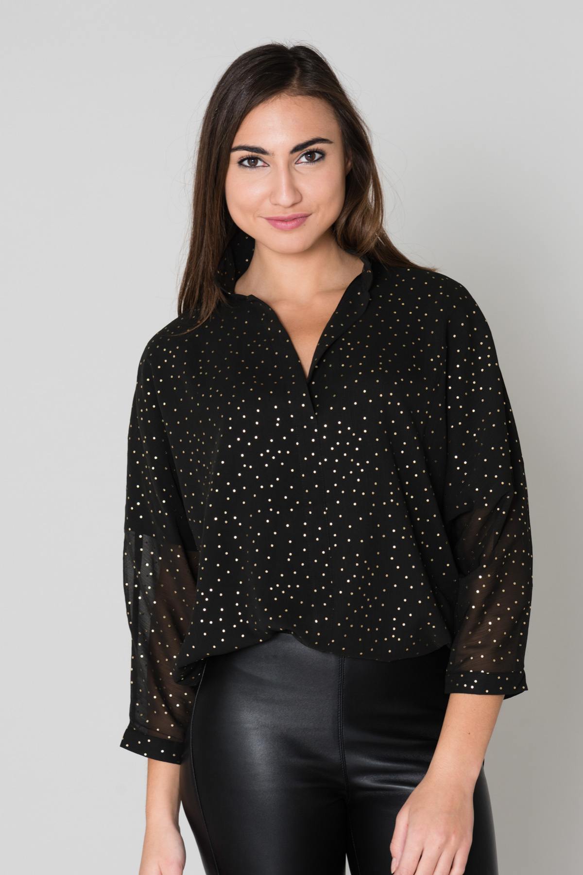 Black loose fit top - Image n°1