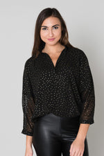 Black loose fit top - Image n°1