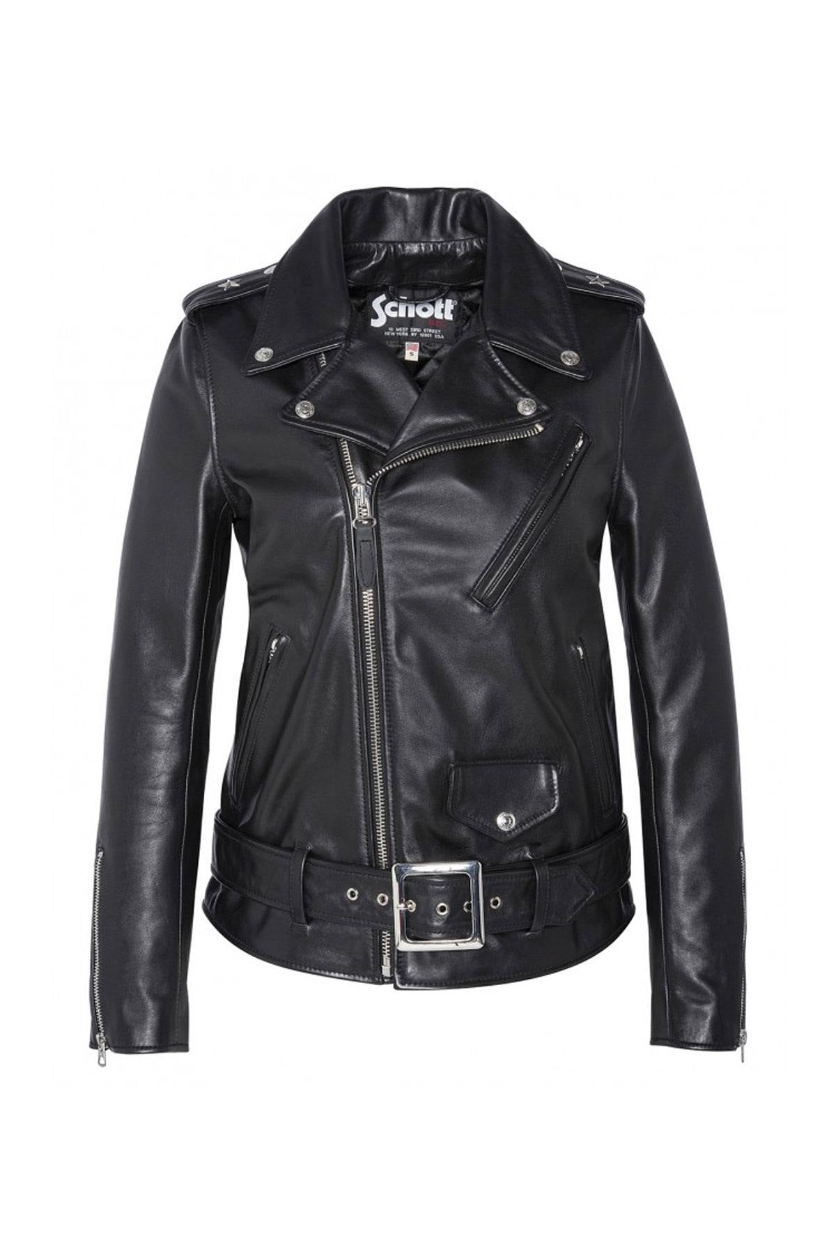 Perfecto One Star in black cowhide: Schott's timeless rock classic. - Image n°10