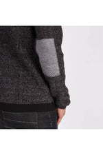 Men's black cotton sweater - Image n°4