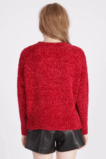 Red polyester sweater - Image n°3