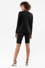 Women's dangling V-neck sweater - Image n°5