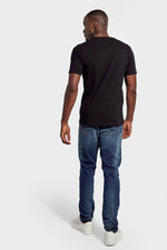 Men's regular-fit washed blue jeans - Image n°6
