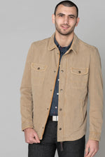 Men's beige cotton jacket - Image n°3