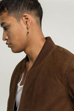 Tobacco color suede teddy - Image n°2