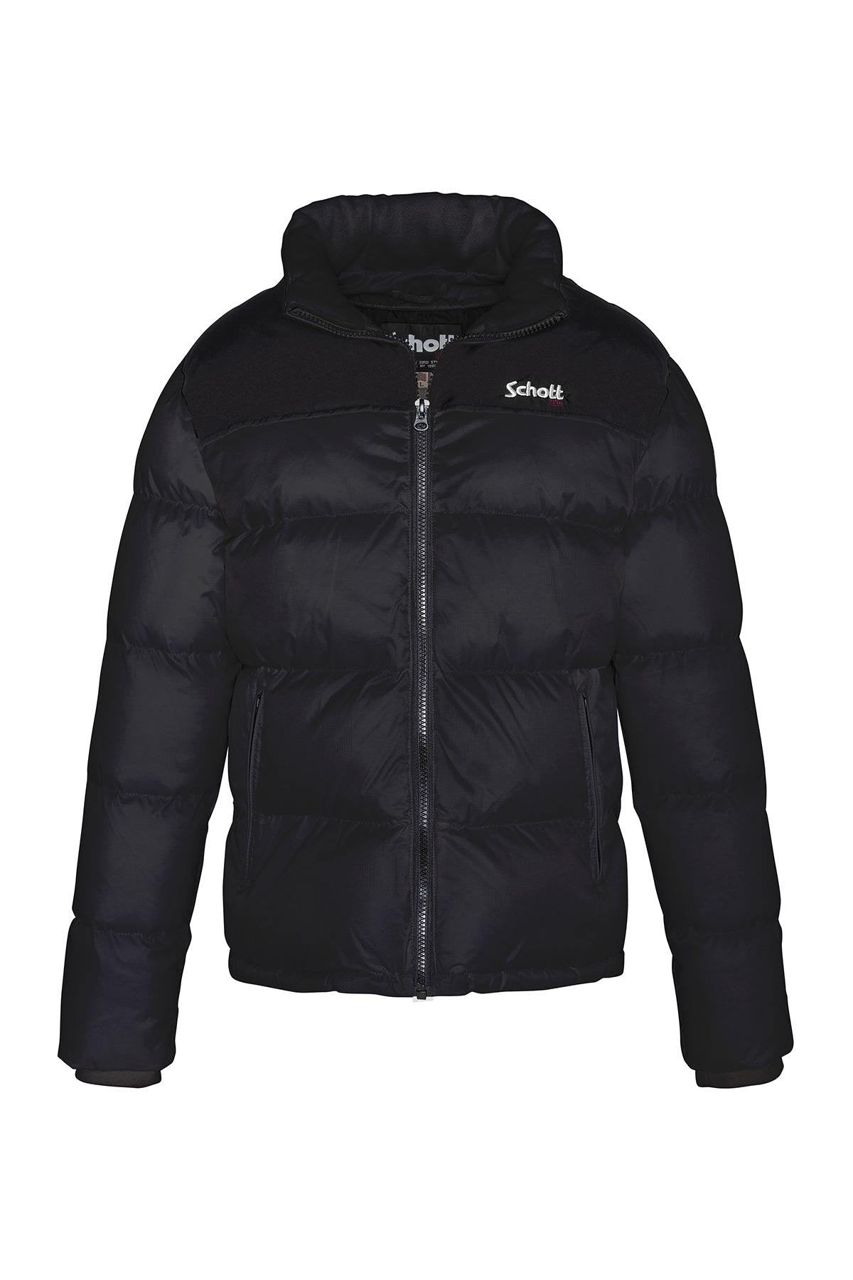 Black nylon down jacket for men - Image n°2