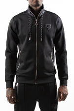 Zipped jacket with woven bands - Image n°2