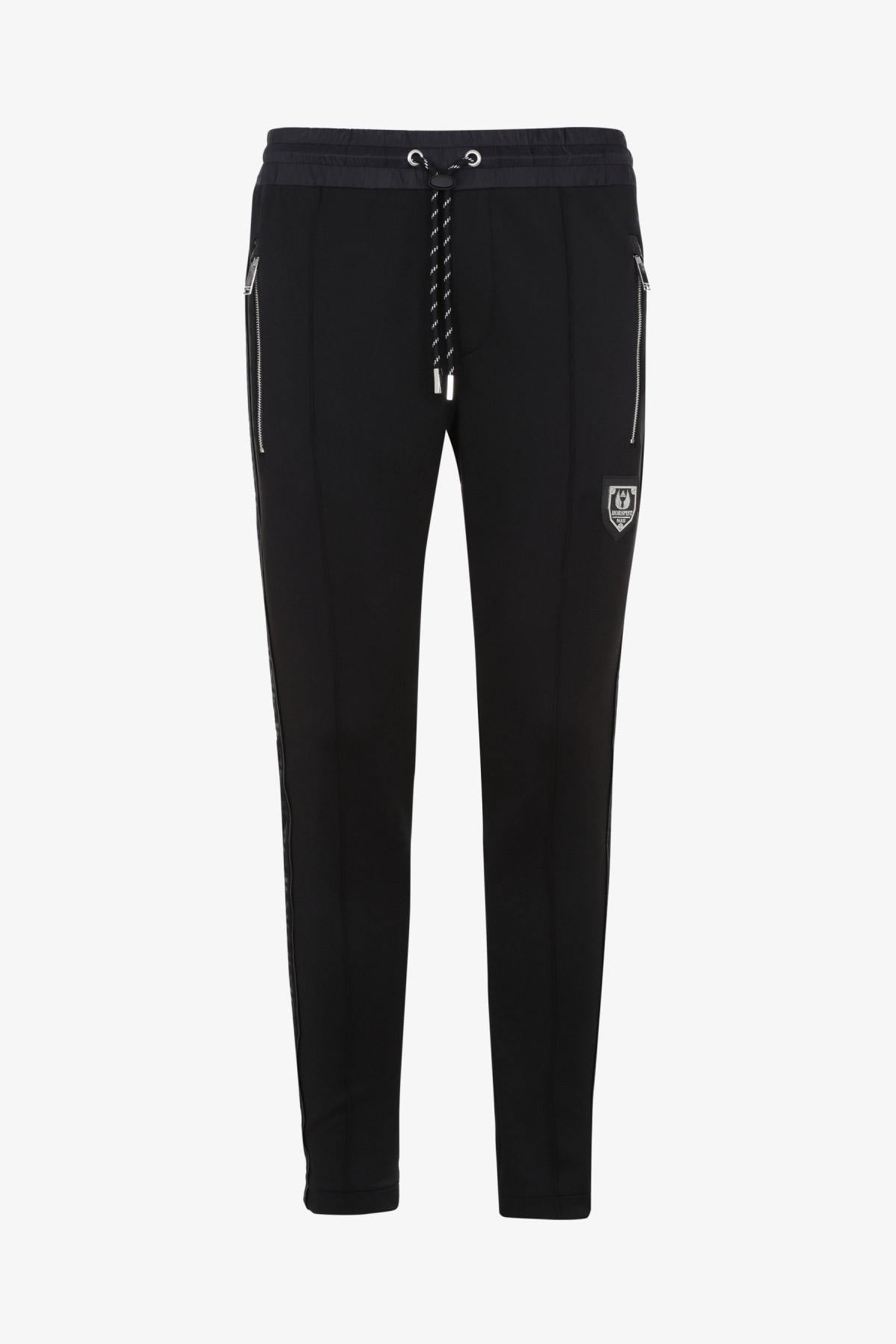 Black slim jogging pants - Image n°2