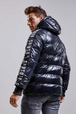 Black sports down jacket for men - Image n°3
