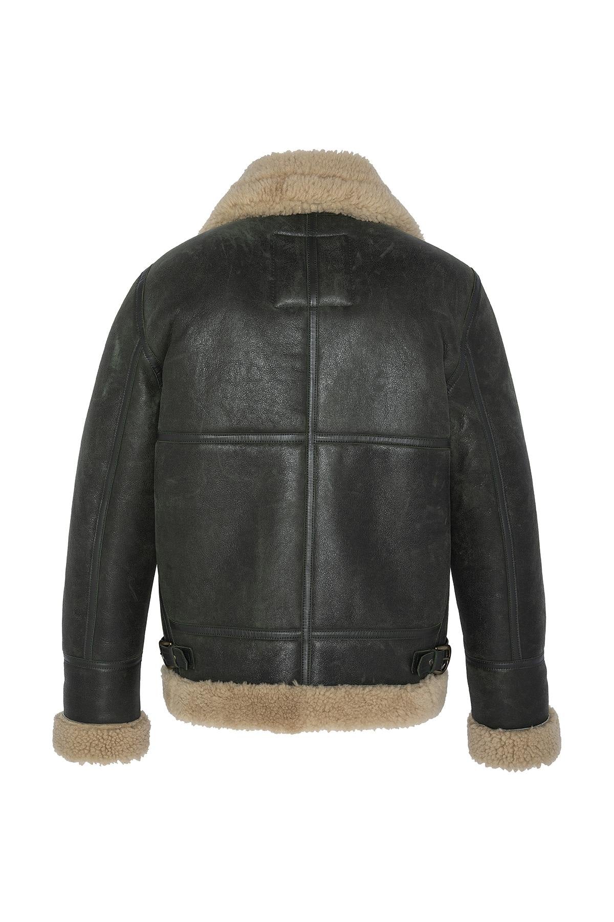 Schott's shearling bomber, a vintage aviator with timeless warmth. - Image n°10