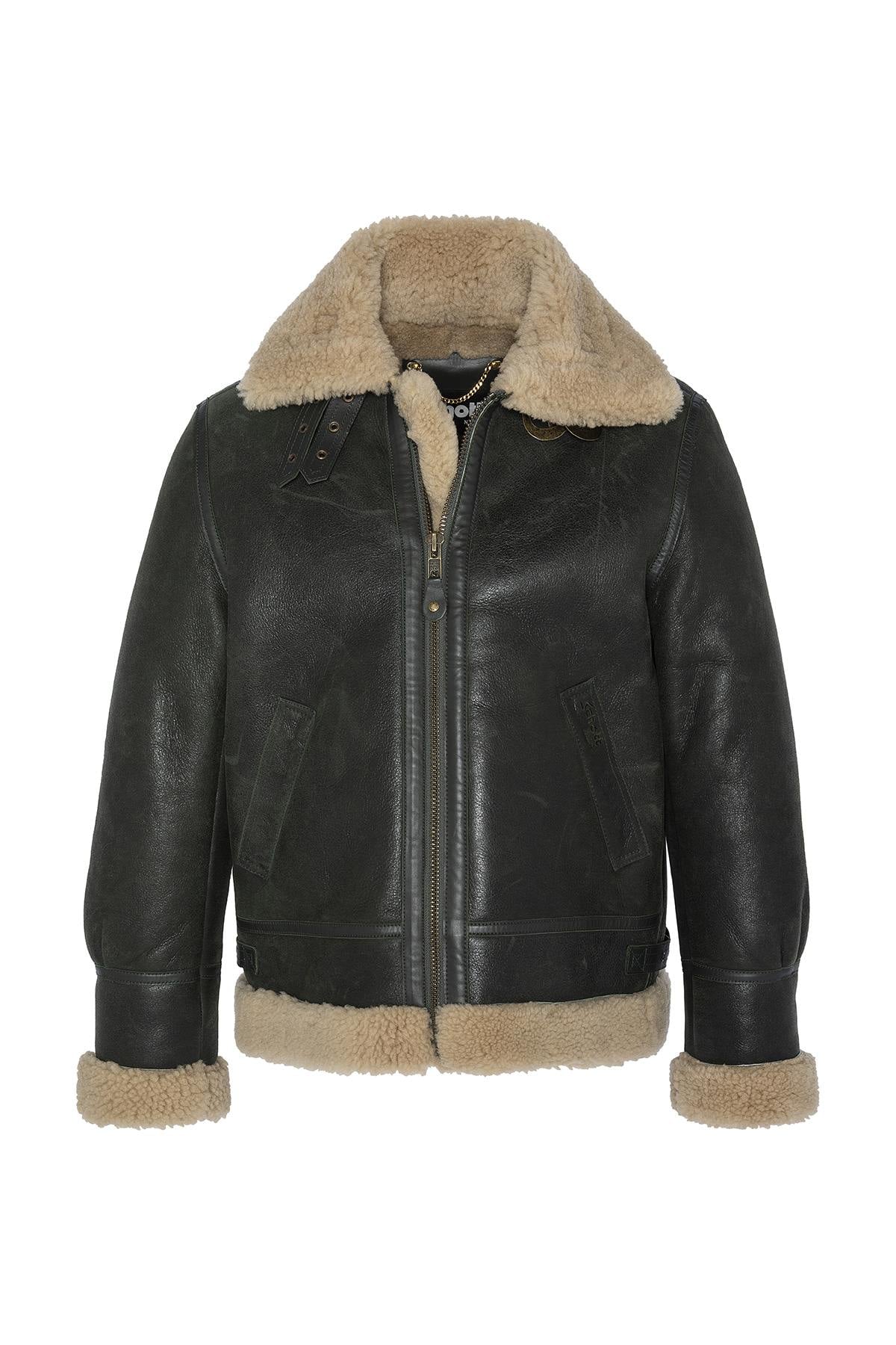 Schott's shearling bomber, a vintage aviator with timeless warmth. - Image n°9