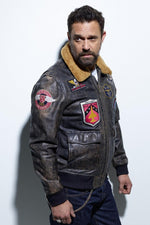 Vintage patched pilot jacket - Image n°4