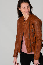Vintage-style leather jacket - Image n°7