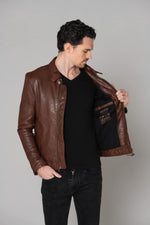 Rich brown sheepskin jacket, vegetable-tanned and biodegradable. - Image n°16