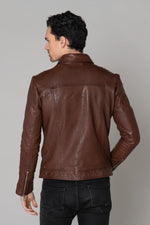 Rich brown sheepskin jacket, vegetable-tanned and biodegradable. - Image n°17