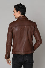 Rich brown sheepskin jacket, vegetable-tanned and biodegradable. - Image n°17