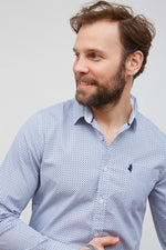 Long-sleeved patterned cotton shirt - Image n°5