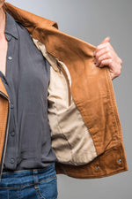 Tailored lambskin biker jacket with distressed grain. - Image n°7