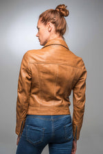 Tailored lambskin biker jacket with distressed grain. - Image n°8