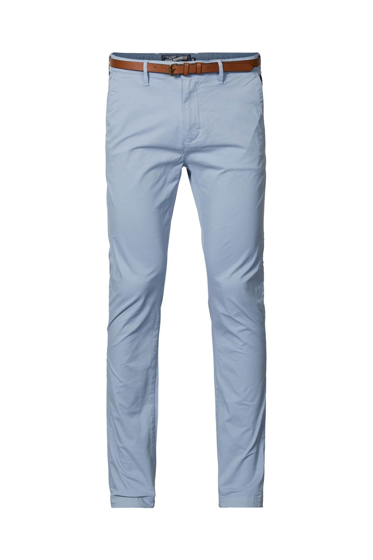 Blue-gray chino pants - Image n°8
