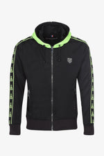 Black and Green Zip Hoodie - Image n°7