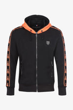 Black and Orange Zip Hoodie - Image n°4