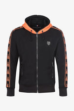 Black and Orange Zip Hoodie - Image n°4