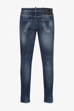 Men's blue slim jeans - Image n°11